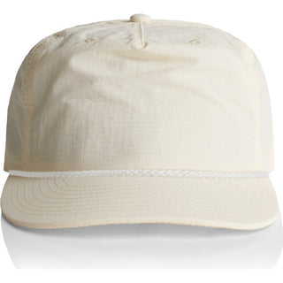 AS Colour 1123 Surf Rope Cap - Front View | color:Ecru/White|view:front