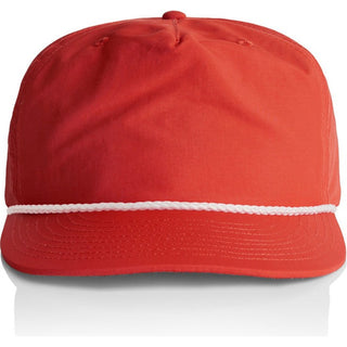 AS Colour 1123 Surf Rope Cap - Front View | color:Fire/White|view:front