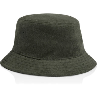 AS Colour 1175 Terry Bucket Hat - Front View | color:Cypress|view:front