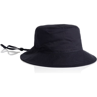 AS Colour 1172 Wide Brim Bucket Hat - Front View | color:Navy|view:front