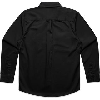 AS Colour 5422 Work Shirt - Back View | color:Black|view:back