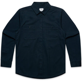 AS Colour 5422 Work Shirt - Front View | color:Navy|view:front
