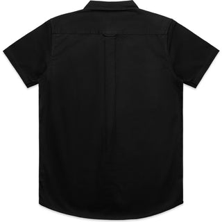 AS Colour 5421 Work S/S Shirt - Back View | color:Black|view:back