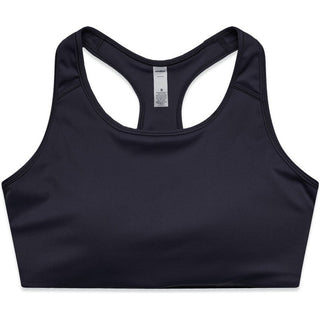 AS Colour 4640 Wo's Active Bra Top - Front View | color:Ink Blue|view:front