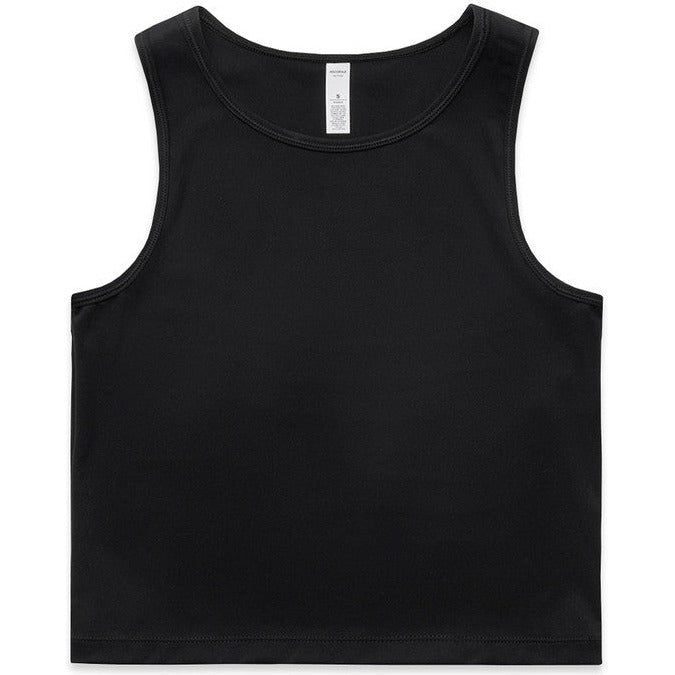 AS Colour Women's Active Crop Tank | 4642 (Black)