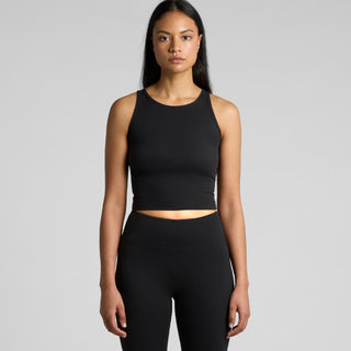 AS Colour Women's Active Crop Tank | 4642 (Black)
