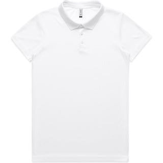 AS Colour 4425 Wo's Active Work Polo - Front View | color:White|view:front