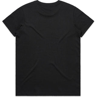 AS Colour 4051 Wo's Basic Tee - Back View | color:Black|view:back