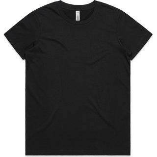 AS Colour 4051 Wo's Basic Tee - Front View | color:Black|view:front