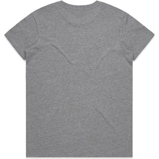 AS Colour 4051 Wo's Basic Tee - Back View | color:Grey Marle|view:back