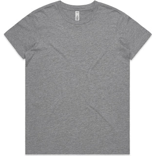 AS Colour 4051 Wo's Basic Tee - Front View | color:Grey Marle|view:front
