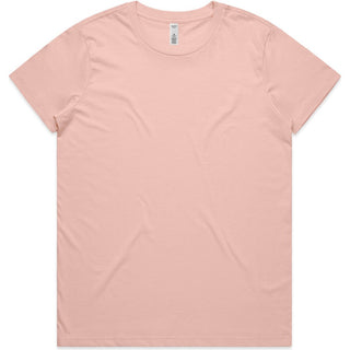 AS Colour 4051 Wo's Basic Tee - Front View | color:Pale Pink|view:front