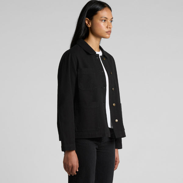 AS Colour Women's Canvas Chore Jacket | 4524 (Black)