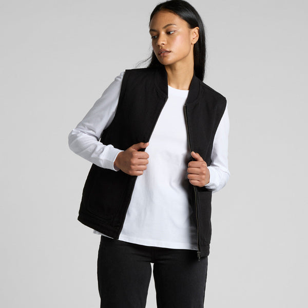AS Colour Women's Canvas Heavy Vest | 4528 (Black)