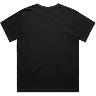 AS Colour  Wo's Classic Minus Tee [-5cm] 4079 (Black) - Back View | color:|view:back