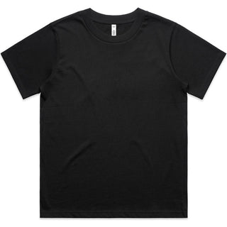 AS Colour  Wo's Classic Minus Tee [-5cm] 4079 (Black) - Front View | color:|view:front