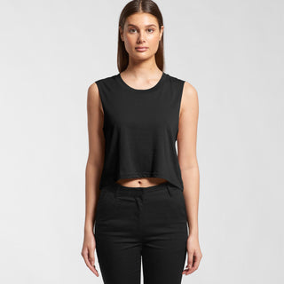 AS Colour Women's Crop Tank | 4068 (Black)