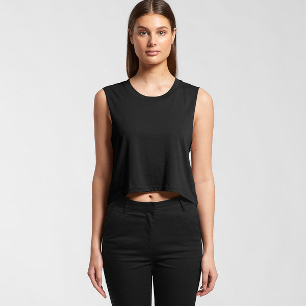 AS Colour Women's Crop Tank | 4068 (Black)