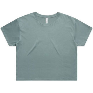 AS Colour 4062 Wo's Crop Tee - Front View | color:Mineral|view:front