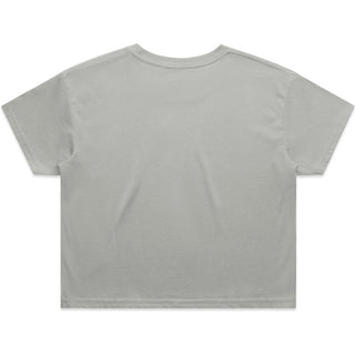 AS Colour 4062 Wo's Crop Tee - Back View | color:Storm|view:back