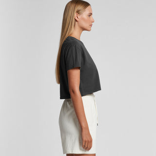 AS Colour Women's Faded Crop Tee | 4062F (Faded Black)