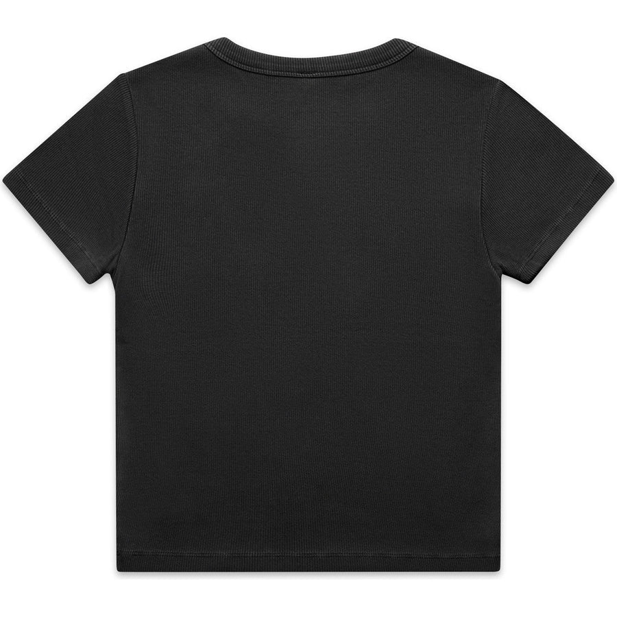 AS Colour Women's Faded Organic Rib Tee | 4036 (Faded Black)