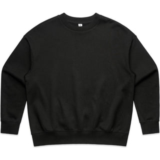 AS Colour 4145 Wo's Heavy Crew - Front View | color:Black|view:front