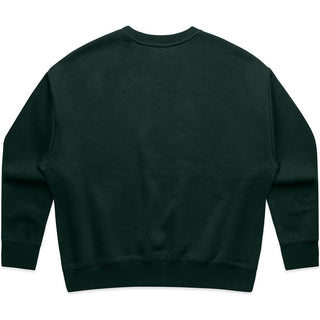 AS Colour 4145 Wo's Heavy Crew - Back View | color:Pine Green|view:back