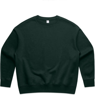 AS Colour 4145 Wo's Heavy Crew - Front View | color:Pine Green|view:front