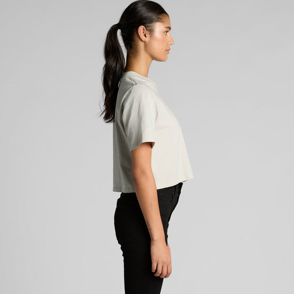 AS Colour Women's Heavy Faded Crop Tee | 4089 (Faded Black)