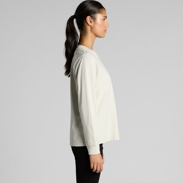 AS Colour Women's Heavy Faded L/S Tee | 4083 (Faded Grey)