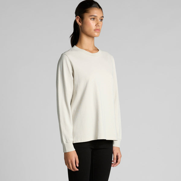 AS Colour Women's Heavy Faded L/S Tee | 4083 (Faded Grey)