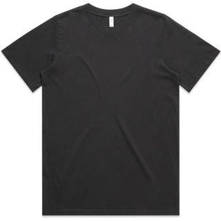 AS Colour 4082 Wo's Heavy Faded Tee - Front View | color:Faded Black|view:front