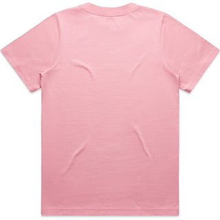 AS Colour 4080 Wo's Heavy Tee - Back View | color:Bubblegum|view:back