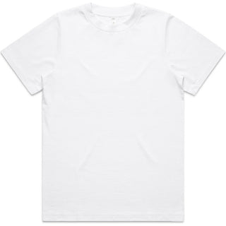 AS Colour 4080 Wo's Heavy Tee - Front View | color:White|view:front