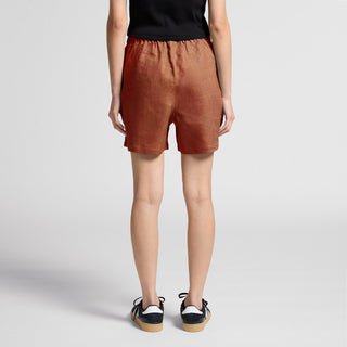 AS Colour Women's Linen Shorts | 4919 (Clay)