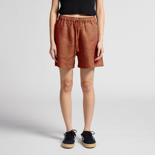 AS Colour Women's Linen Shorts | 4919 (Clay)