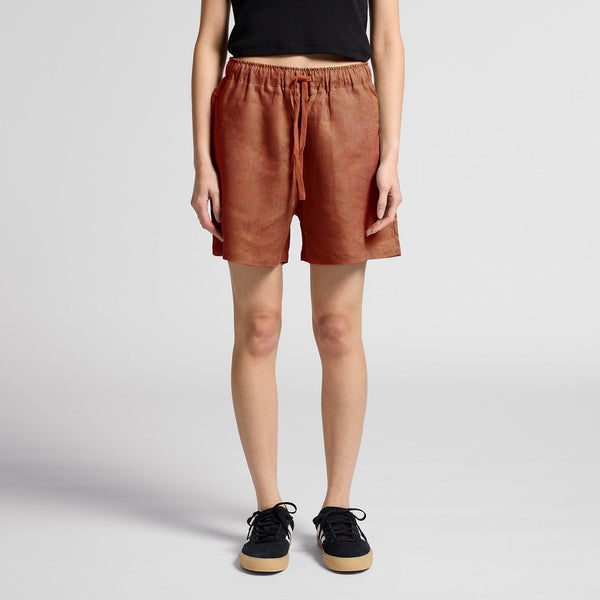 AS Colour Women's Linen Shorts | 4919 (Clay)
