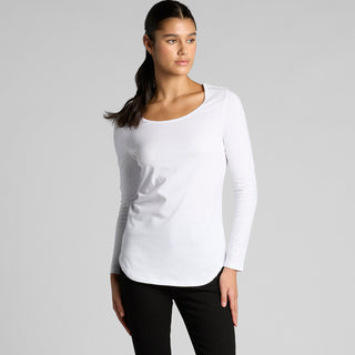 AS Colour Women's Mali L/S Tee | 4009 (White)