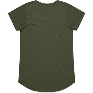 AS Colour 4008 Wo's Mali Tee - Back View | color:Army|view:back