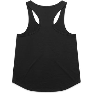 AS Colour 4611 Wo's Maple Active Blend Racerback - Back View | color:Black|view:back