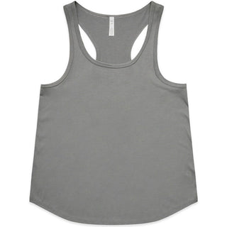 AS Colour 4611 Wo's Maple Active Blend Racerback - Front View | color:Shadow|view:front