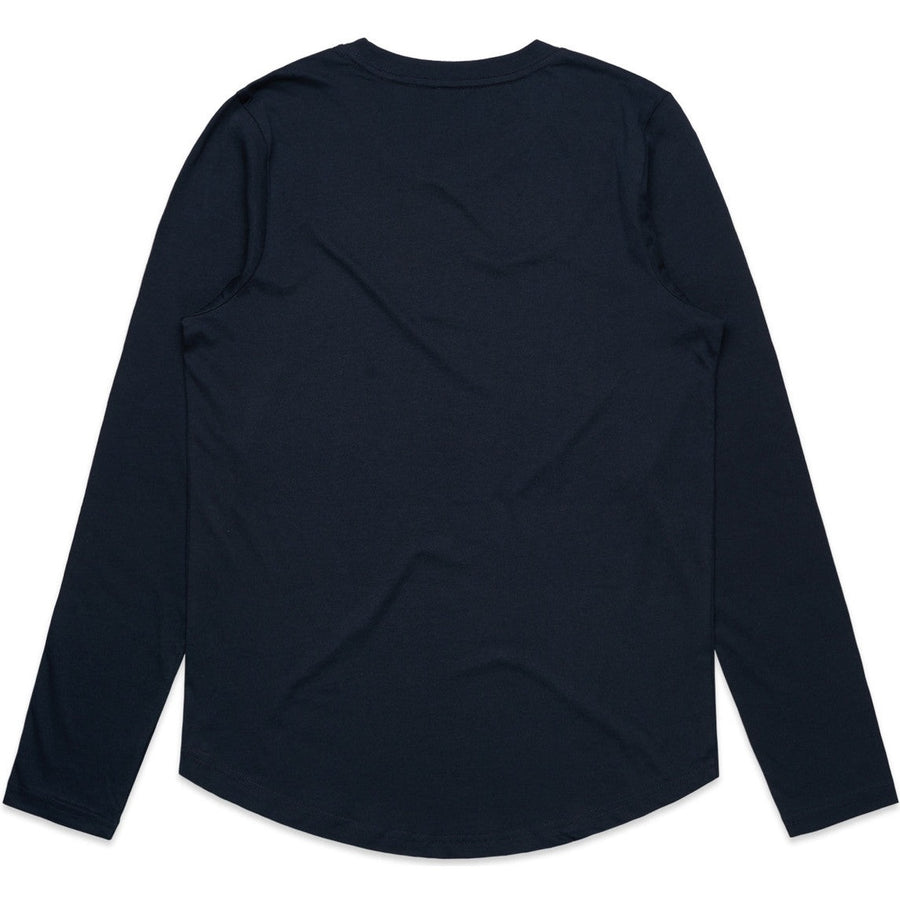 AS Colour Women's Maple Curve L/S Tee | 4021 (Navy)