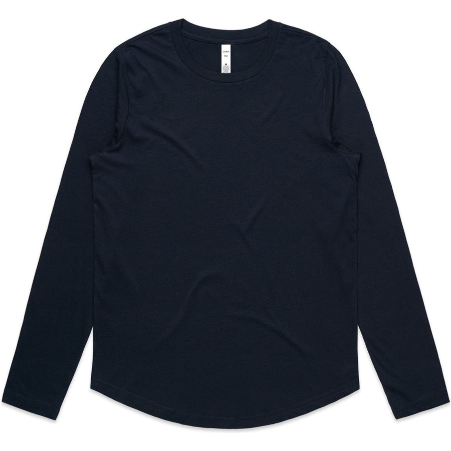 AS Colour Women's Maple Curve L/S Tee | 4021 (Navy)