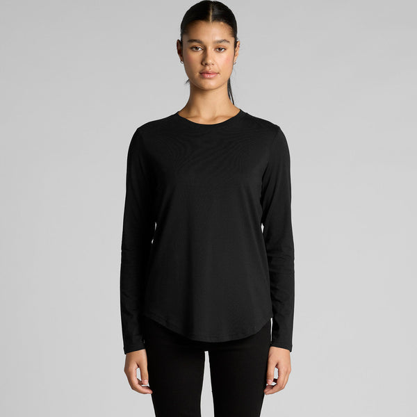 AS Colour Women's Maple Curve L/S Tee | 4021 (Navy)
