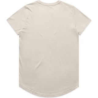 AS Colour 4024 Wo's Maple Curve Tee - Back View | color:Bone|view:back