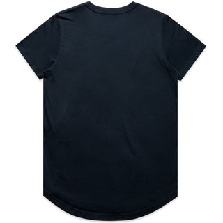 AS Colour 4024 Wo's Maple Curve Tee - Back View | color:Navy|view:back