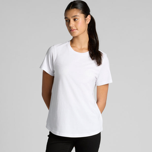 AS Colour Women's Maple Curve Tee | 4024 (Black)