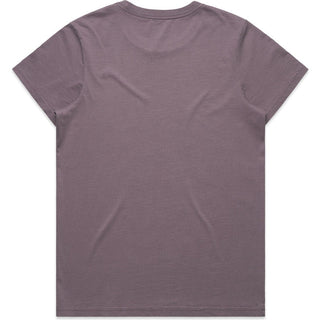 AS Colour 4065 Wo's Maple Faded Tee - Back View | color:Faded Mauve|view:back