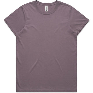 AS Colour 4065 Wo's Maple Faded Tee - Front View | color:Faded Mauve|view:front